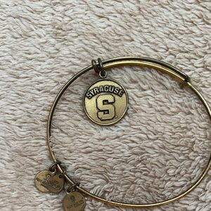 Alex and Ani Syracuse bracelet. Bronze in color.
